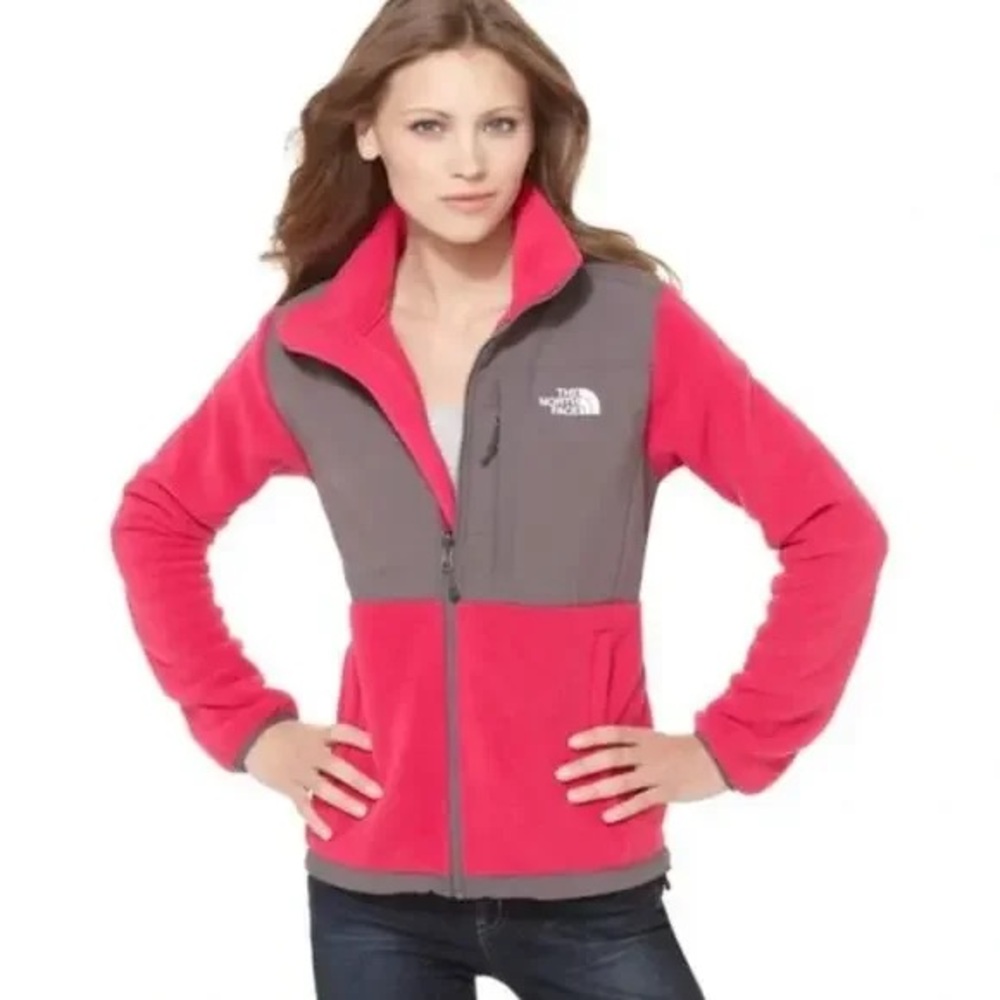 The North Face Denali Jacket - Women’s Small - Pink and Gray